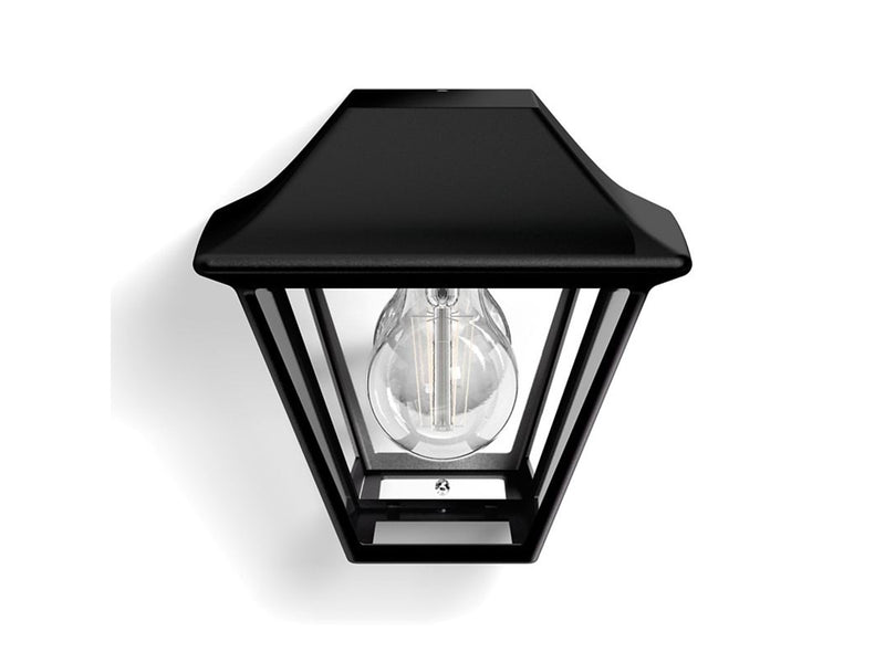 Philips Alpenglow wall lantern black 1x42W 230V