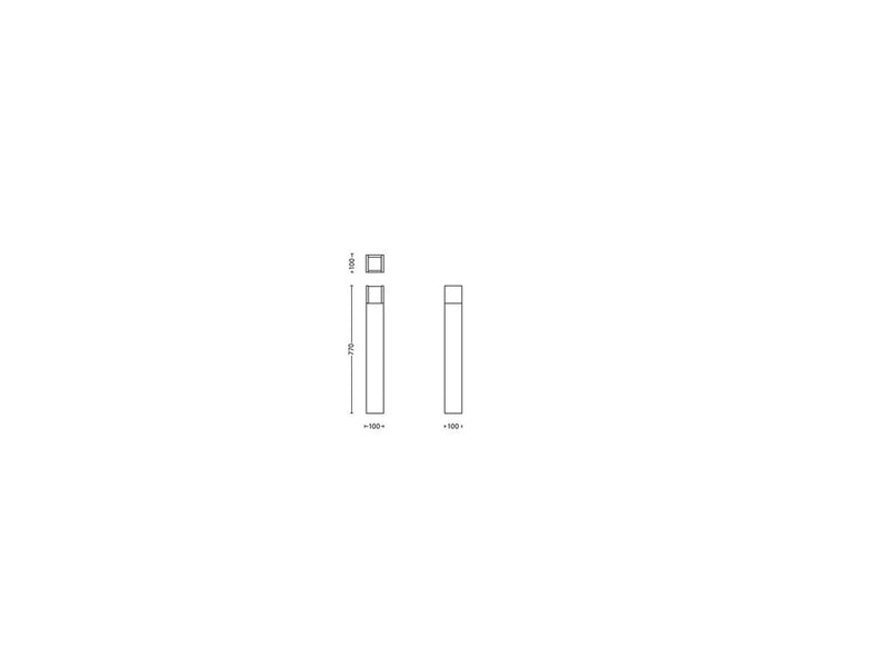 Philips Arbour post anthracite 1x6W 230V
