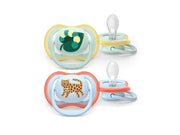 Philips Avent Pacifier ultra air 2 pack 0–6 mdr. gul/blå