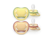 Philips Avent Pacifier ultra air 2 pack 0–6 mdr. gul/orange