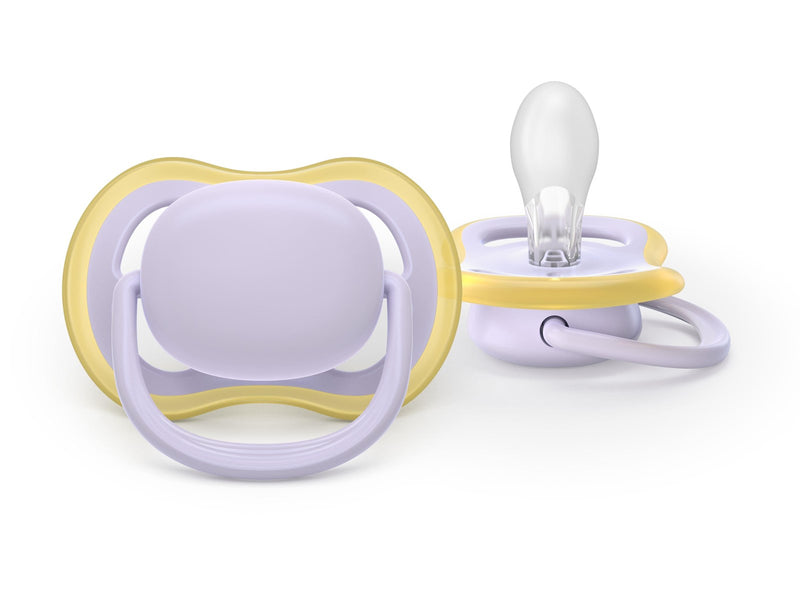 Philips Avent Pacifier ultra air 2 pack 0–6 mdr. gul/pink