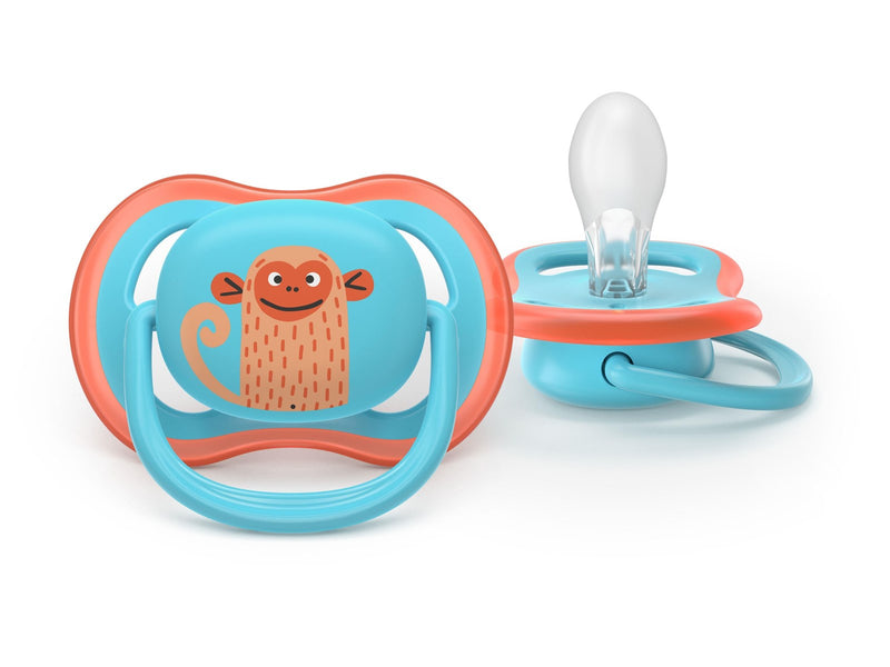 Philips Avent Pacifier ultra air 2 pack 18+ mdr. blå/gul