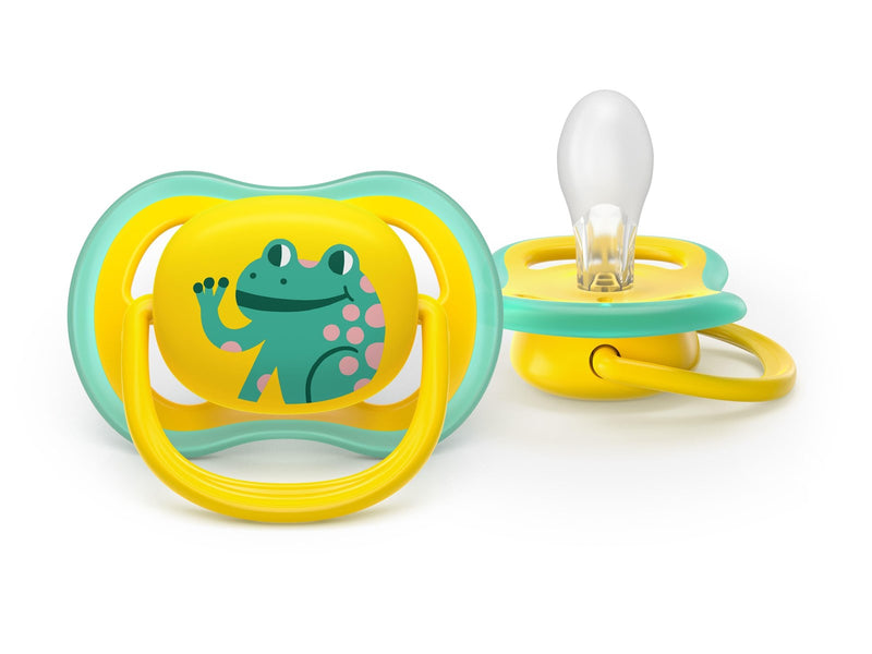 Philips Avent Pacifier ultra air 2 pack 18+ mdr. blå/gul