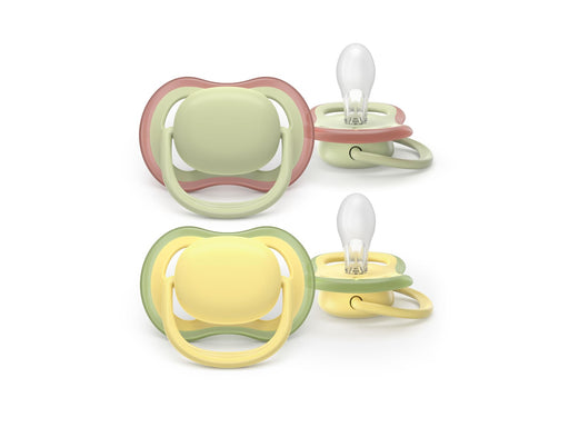 Philips Avent Pacifier ultra air 2 pack 18+ mdr. grøn/gul