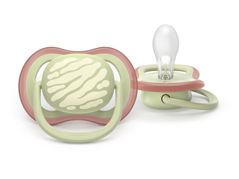 Philips Avent Pacifier ultra air 2 pack 18+ mdr. grøn/gul