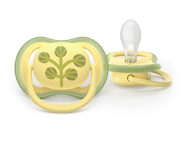 Philips Avent Pacifier ultra air 2 pack 18+ mdr. grøn/gul