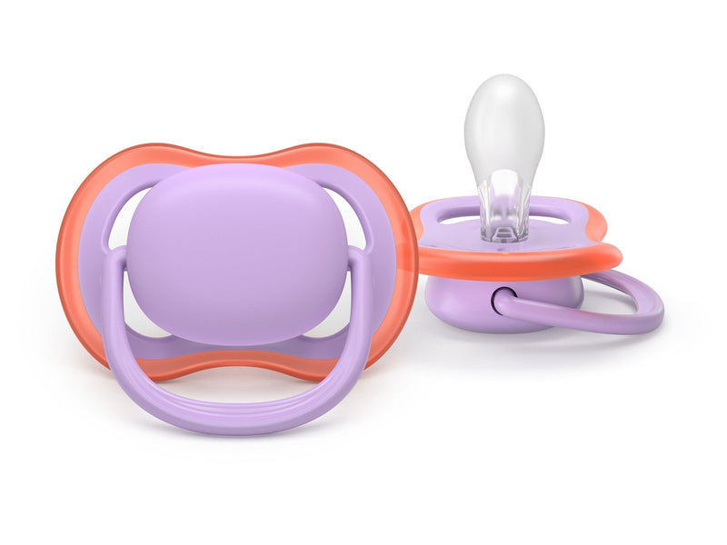 Philips Avent Pacifier ultra air 2 pack 18+ mdr. pink/rød