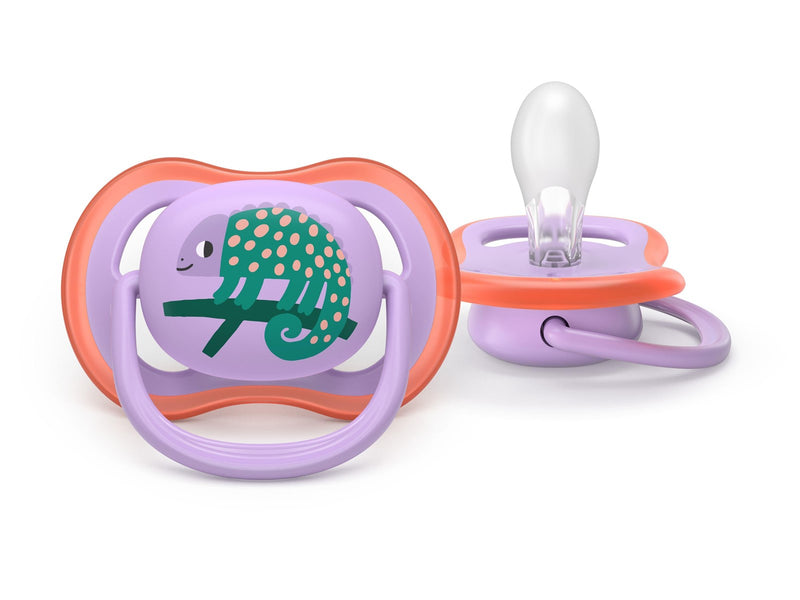 Philips Avent Pacifier ultra air 2 pack 18+ mdr.. pink/rød