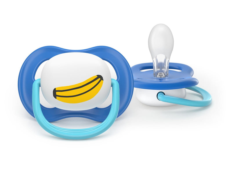 Philips Avent Pacifier ultra air 2 pack 6–18 mdr. blå/gul