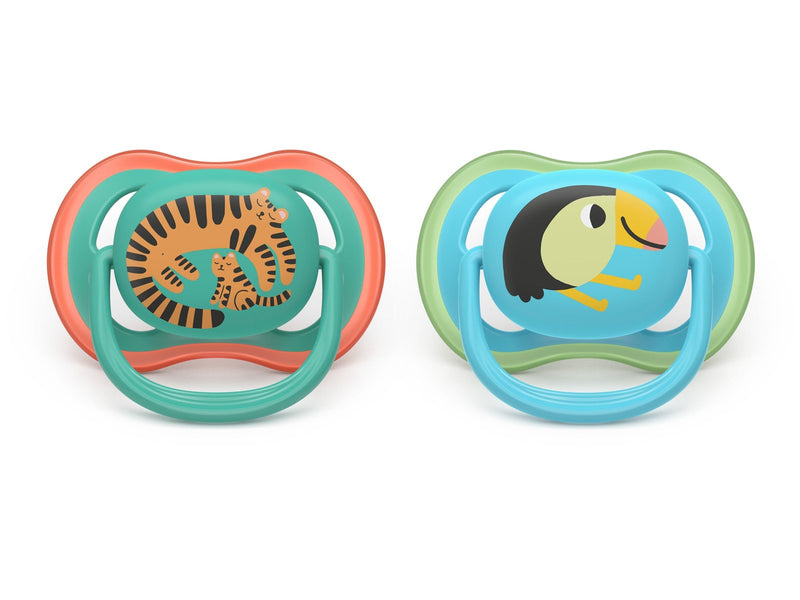 Philips Avent Pacifier ultra air 2 pack 6–18 mdr. dyremotiver