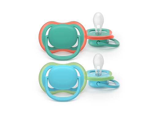 Philips Avent Pacifier ultra air 2 pack 6–18 mdr. grøn/blå
