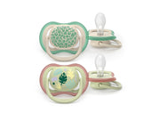 Philips Avent Pacifier ultra air 2 pack 6–18 mdr. grøn/grøn