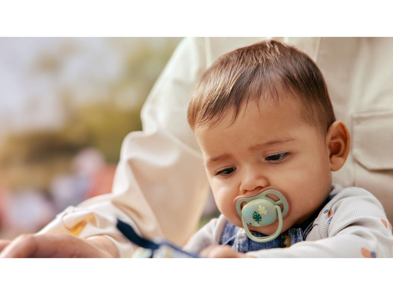 Philips Avent Pacifier ultra air 2 pack 6–18 mdr. grøn/grøn