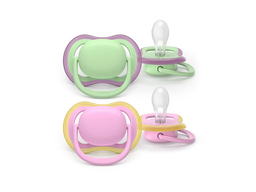 Philips Avent Pacifier ultra air 2 pack 6–18 mdr. grøn/pink