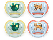 Philips Avent Pacifier ultra air 4 pack 0–6 mdr. grøn/blå
