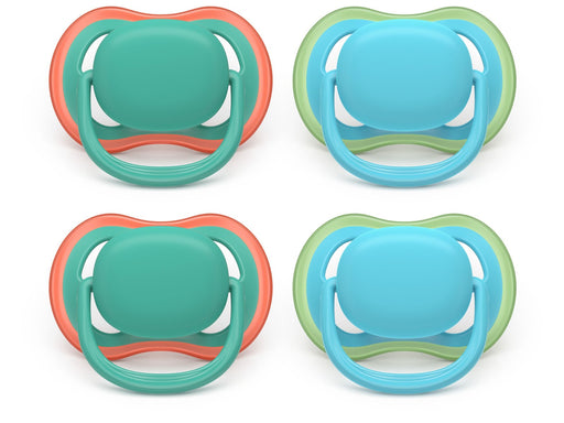 Philips Avent Pacifier ultra air 4 pack 6–18 mdr. grøn/blå