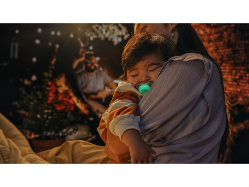 Philips Avent Pacifier ultra air nighttime 2 pack 6–18 mdr. grøn/grøn