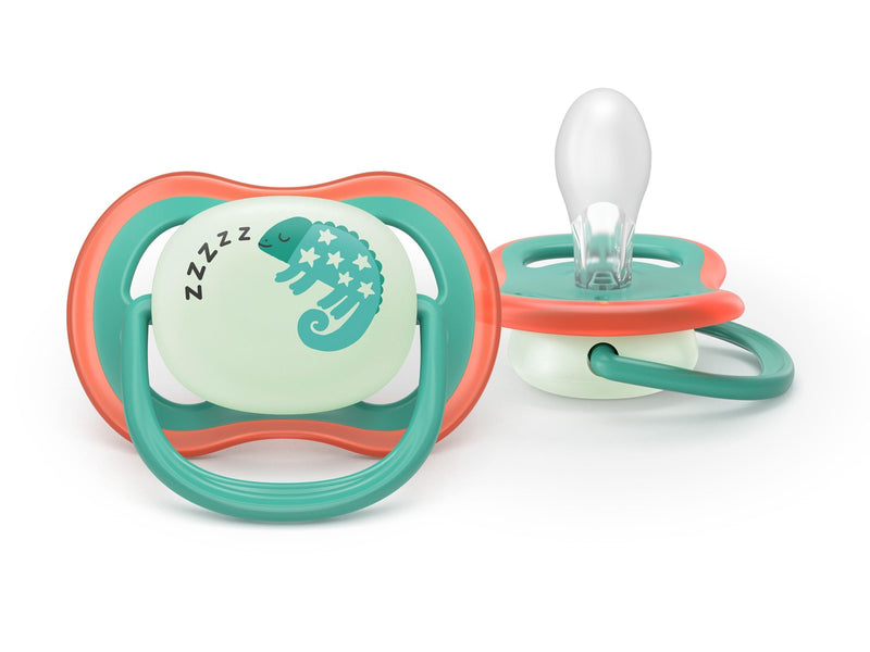 Philips Avent Pacifier ultra air nighttime 4 pack 6–18 mdr. dyremotiver