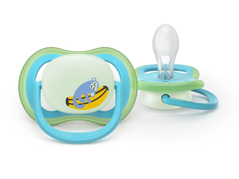Philips Avent Pacifier ultra air nighttime 4 pack 6–18 mdr. dyremotiver