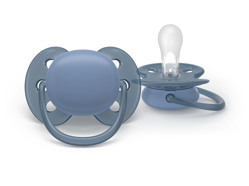 Philips Avent Pacifier ultra soft 2 pack 6–18 mdr. blå/grøn