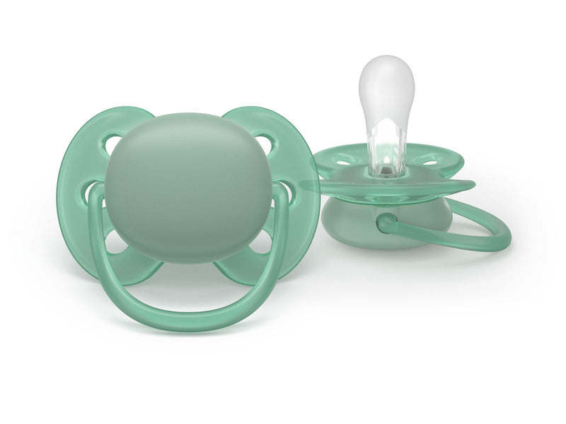 Philips Avent Pacifier ultra soft 2 pack 6–18 mdr. blå/grøn