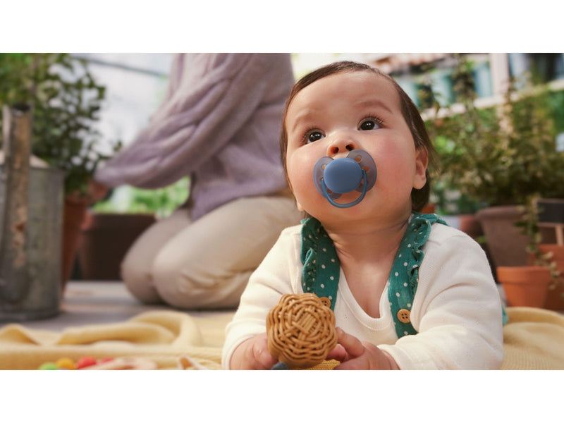 Philips Avent Pacifier ultra soft 2 pack 6–18 mdr. blå/grøn