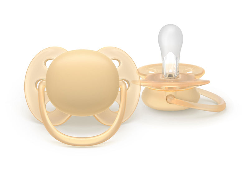 Philips Avent Pacifier ultra soft 2 pack 6–18 mdr. gul/grøn