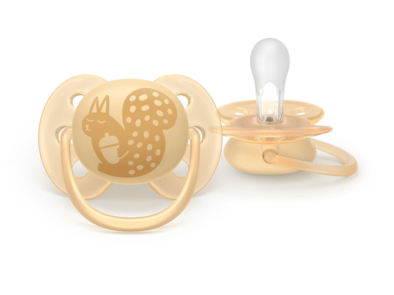 Philips Avent Pacifier ultra soft 2 pack 6–18 mdr. gul/grøn