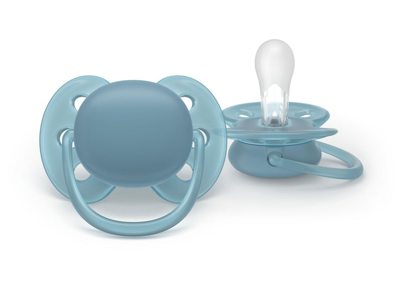 Philips Avent Pacifier ultra soft 4 pack 18+ mdr. blå/grøn/gul/rød