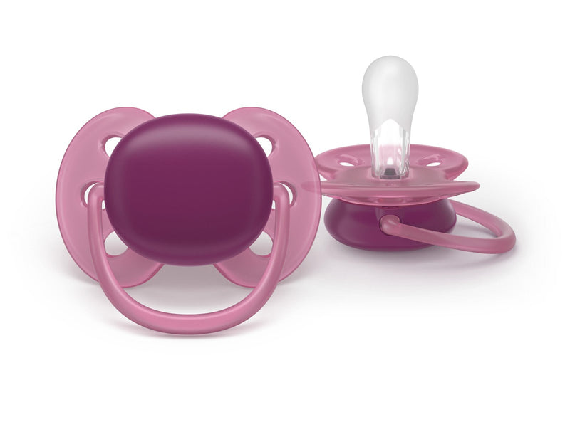 Philips Avent Pacifier ultra soft 4 pack 18+ mdr. blå/grøn/gul/rød