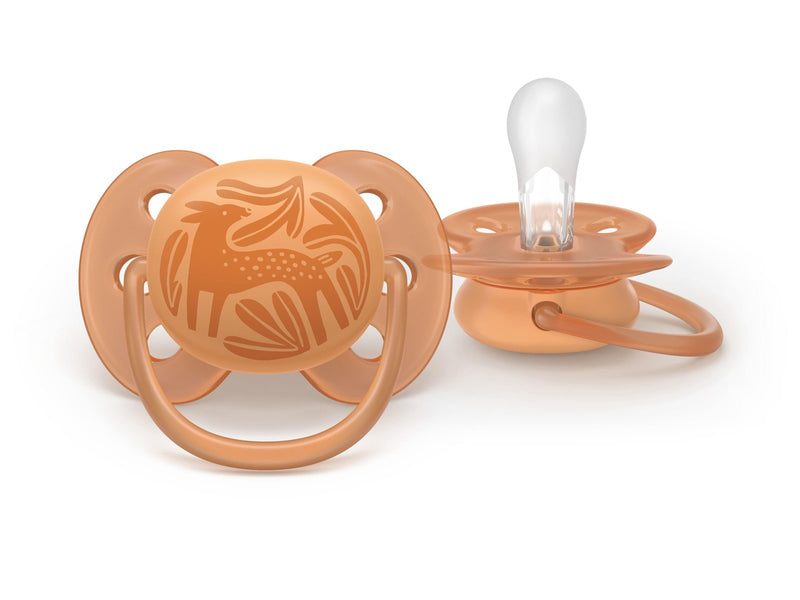 Philips Avent Pacifier ultra soft 4 pack 18+ mdr. grøn/orange