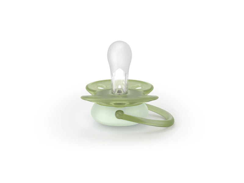 Philips Avent Pacifier ultra soft nighttime 2 pack 0–6 mdr. blå/grøn