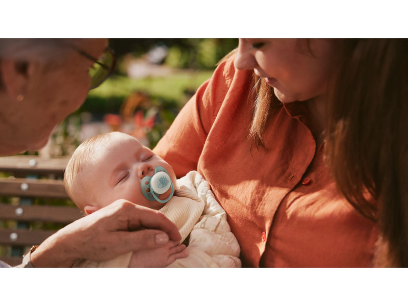 Philips Avent Pacifier ultra soft nighttime 2 pack 0–6 mdr. blå/grøn