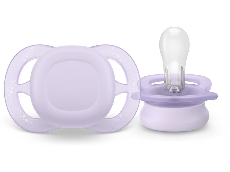 Philips Avent Pacifier ultra start 2 pack 0-6 mdr. gul/blå
