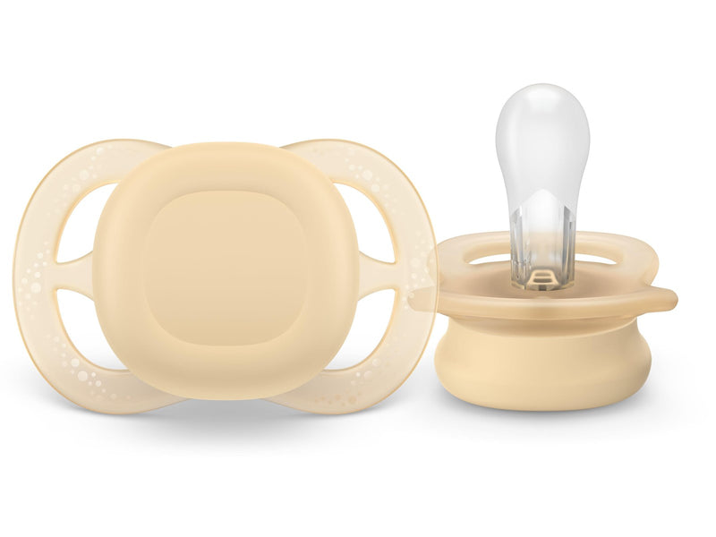 Philips Avent Pacifier ultra start 2 pack 0-6 mdr. gul/blå