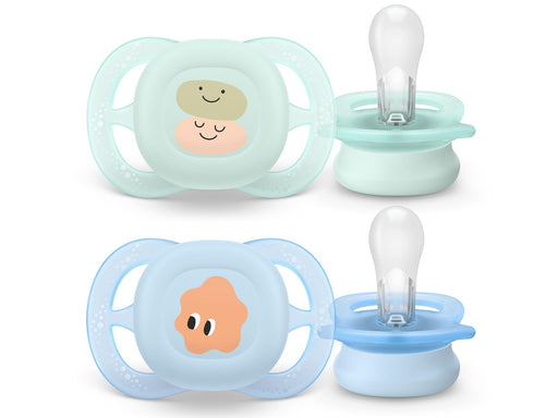 Philips Avent Pacifier ultra start 2 pack 0–6 mdr. hvid/blå