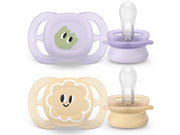 Philips Avent Pacifier ultra start 2 pack 0–6 mdr. pink/gul