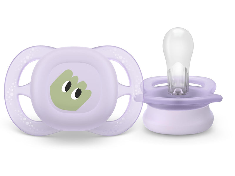 Philips Avent Pacifier ultra start 2 pack 0–6 mdr. pink/gul