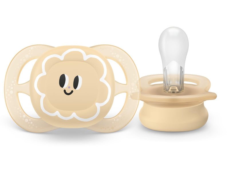 Philips Avent Pacifier ultra start 2 pack 0–6 mdr. pink/gul