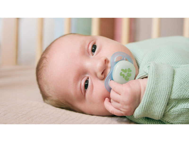 Philips Avent Pacifier ultra start nighttime 4 pack 0–6 mdr. blå/grøn