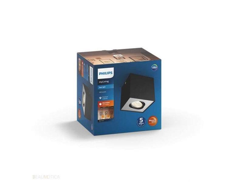 Philips BOX single spot black 1x4.5W SELV