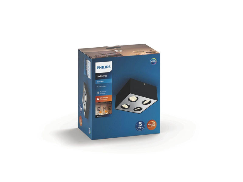 Philips BOX special form black 4x4.5W SELV WGD