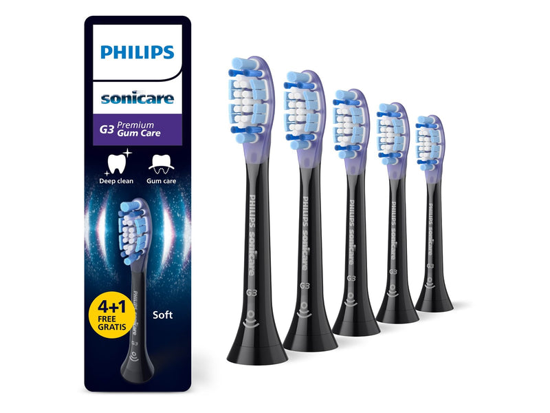 Philips Bürstenköpfe Sonicare Premium Gum Care - Black - 5 pcs