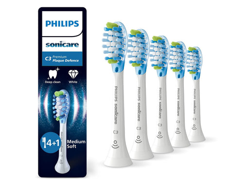 Philips Bürstenköpfe Sonicare Premium Plaque Defence - White - 4+1 pcs