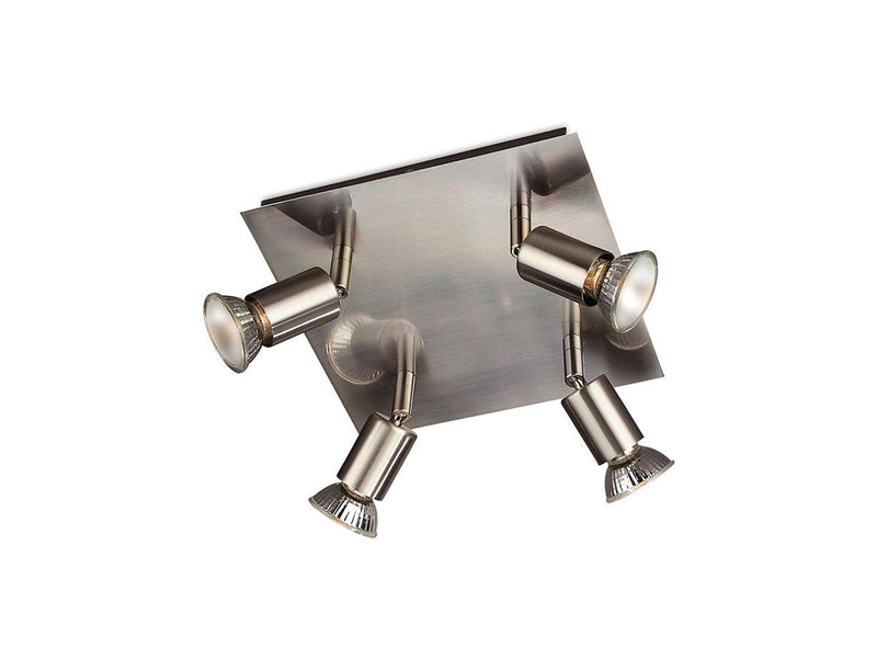 Philips CARREA plate/spiral nickel 4x50W 230V