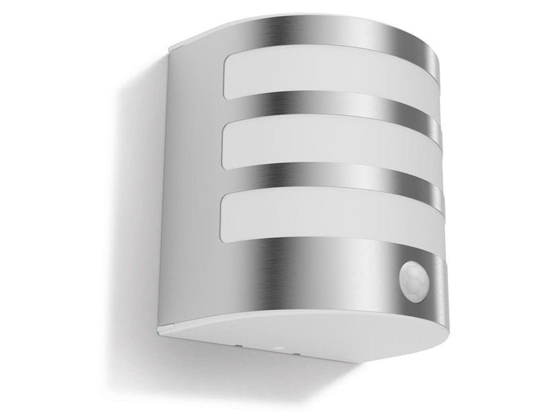 Philips Calgary wall lantern inox 1x3.5W 230V IR (sensor)