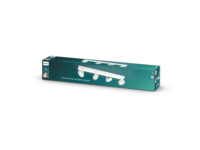 Philips Clockwork spot rail 4x5W 2700K white