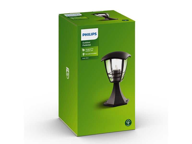 Philips Creek pedestal black 1x60W 230V