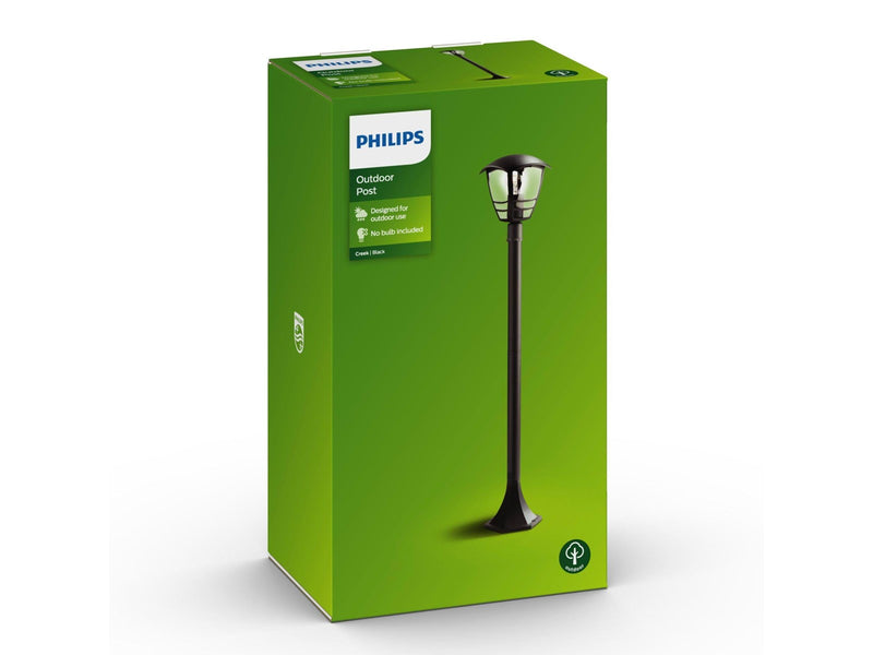 Philips Creek post black 1x60W 230V