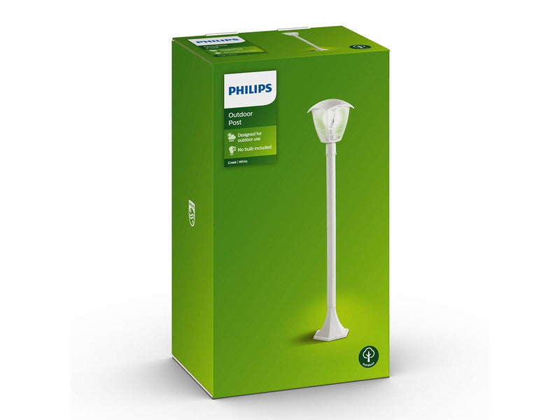 Philips Creek post white 1x60W 230V